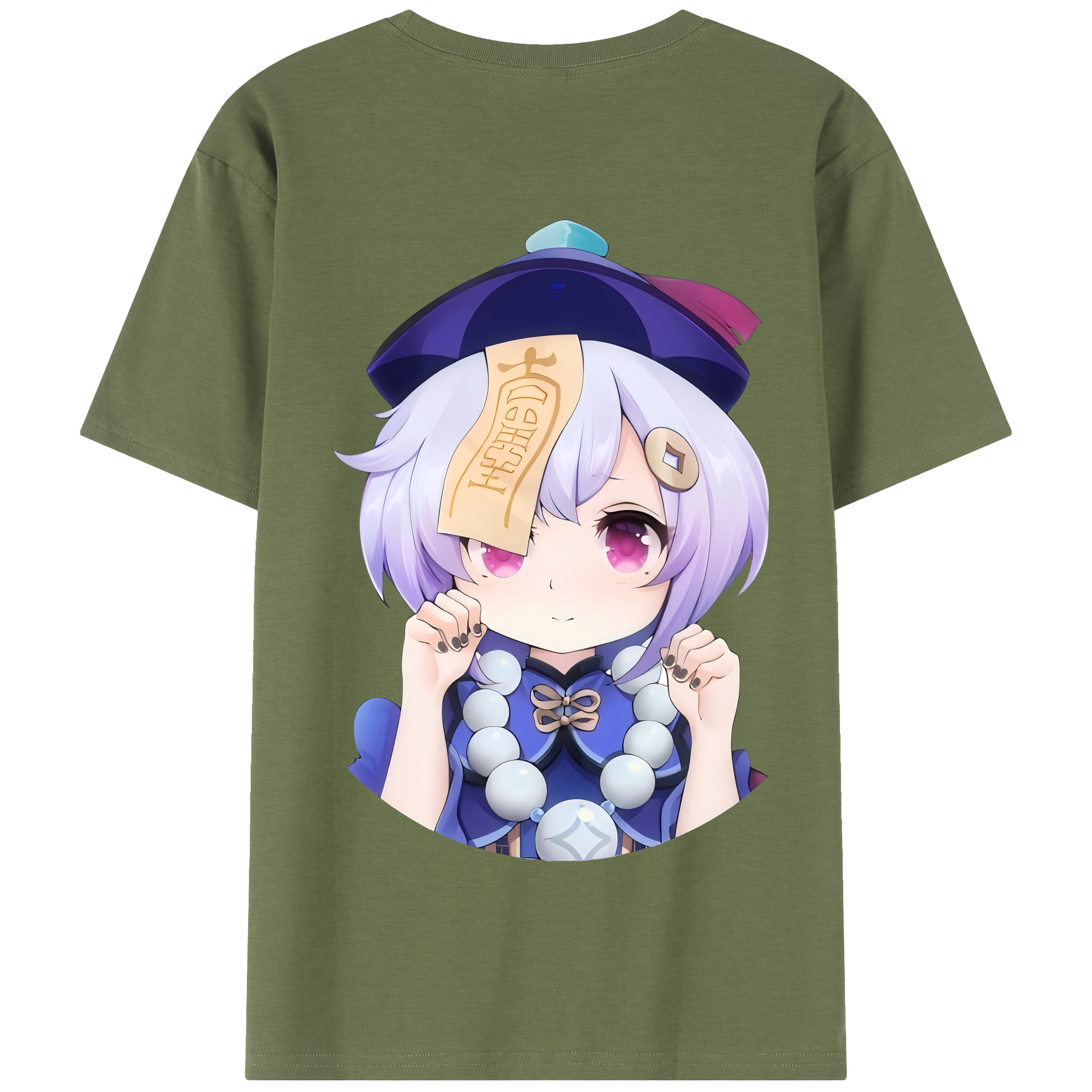 げんし神 七七 なな  genshin Nana 綿100％半袖Tシャツ（背面プリント）
